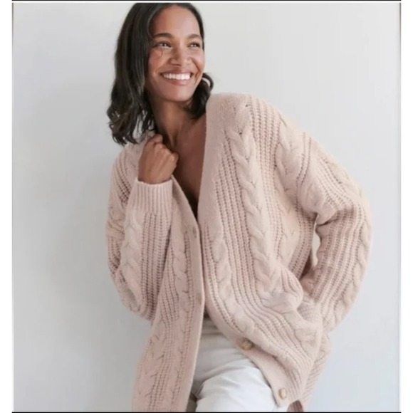 Jenni Kayne Sweaters - Jenni Kayne Sweater Cable Cocoon Cardigan NWT